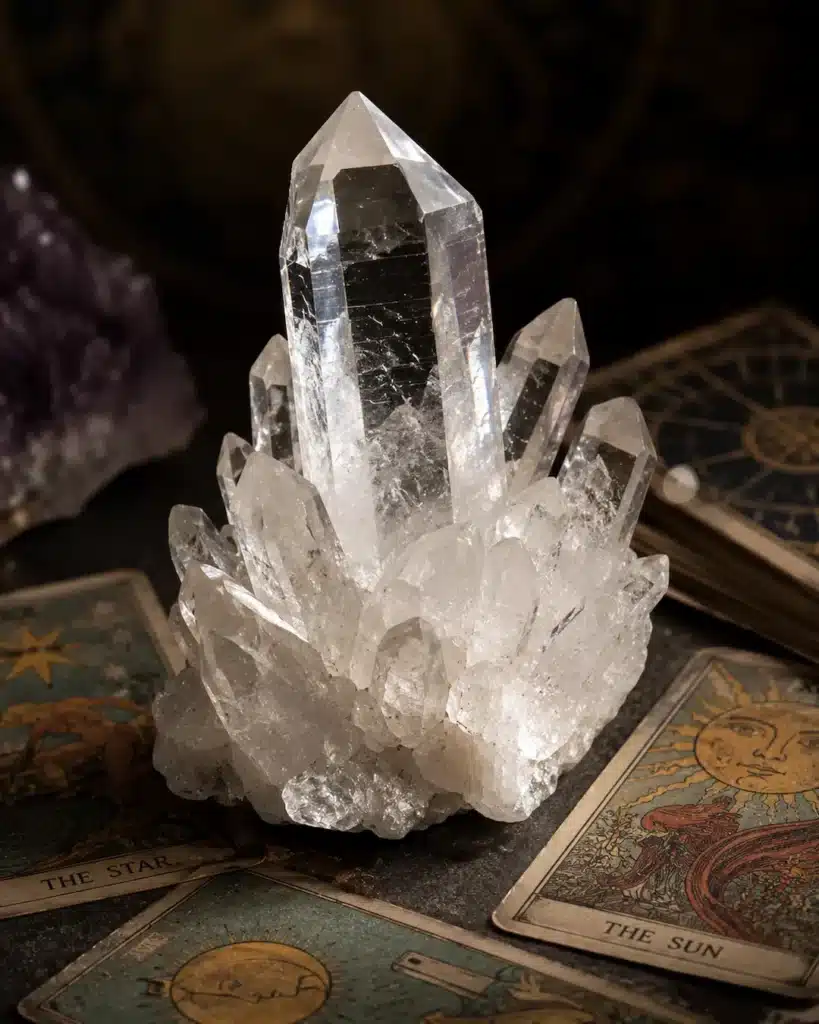 Clear quartz crystal point the most versatile